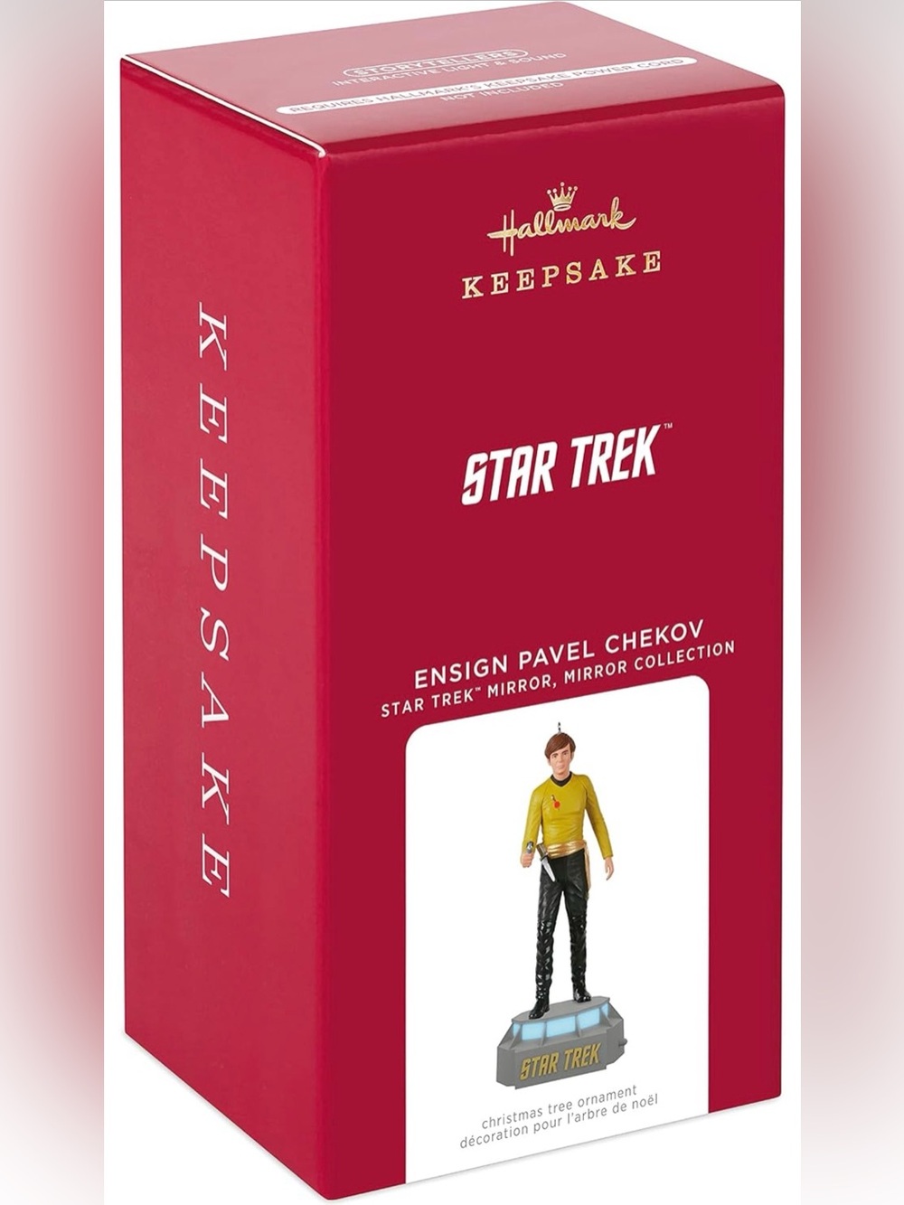 Hallmark Keepsake Christmas Ornament 2021, Star Trek Mirror, Ensign Pavel Chekov